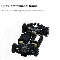 1: 43 Scale Drift Remote Control Racing Micro Racing Four wheel Drive Drift Remote Control Car (RTR Package: Car+Remote Control) 2