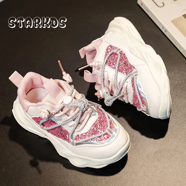 Blinged Shoes Sneakers Sparkle  Spring Sneakers Glitter Shoes - Women  Sneakers Flat - Aliexpress