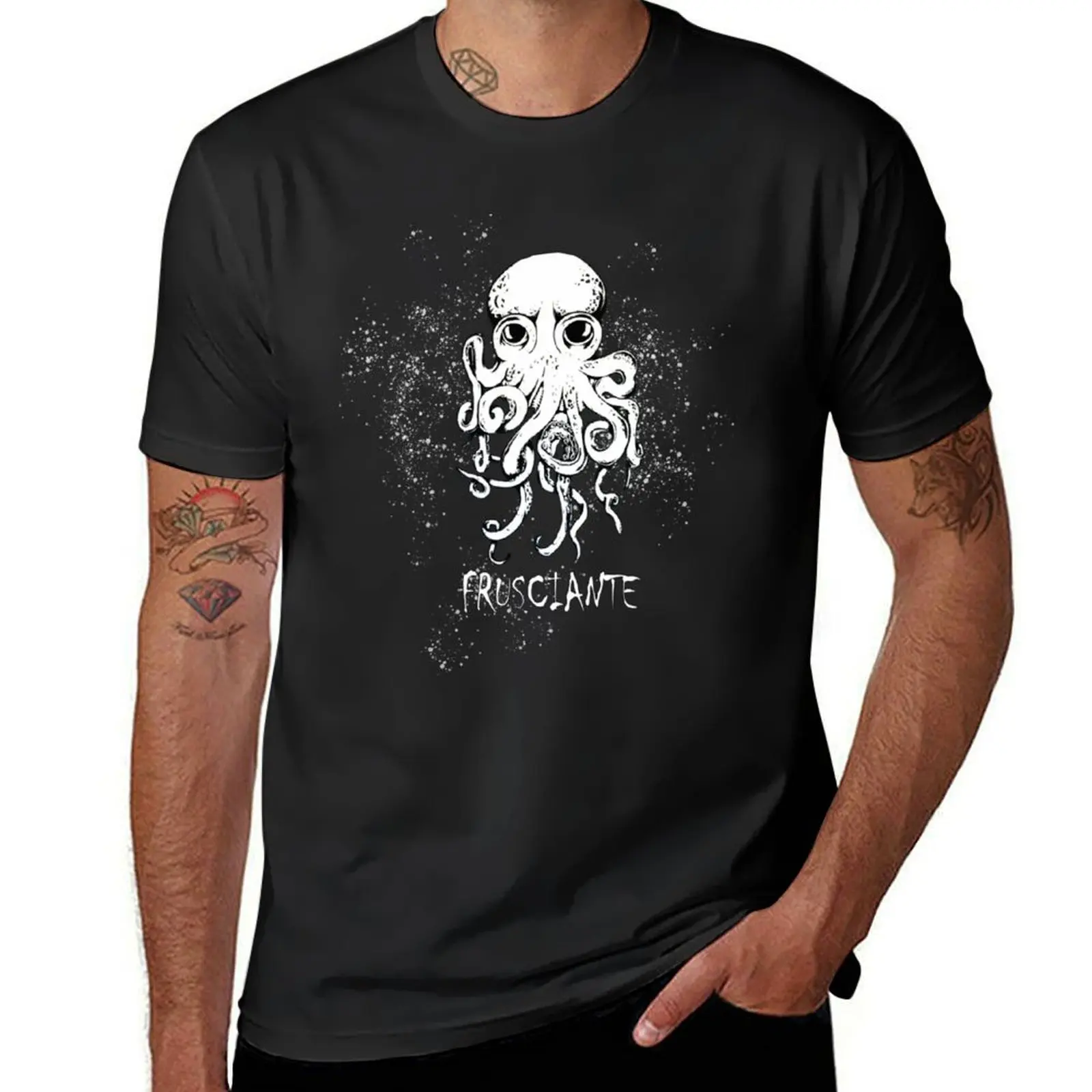 John Frusciante Octopus 2 T-Shirt summer tops heavyweights quick drying graphics mens t shirts casual stylish