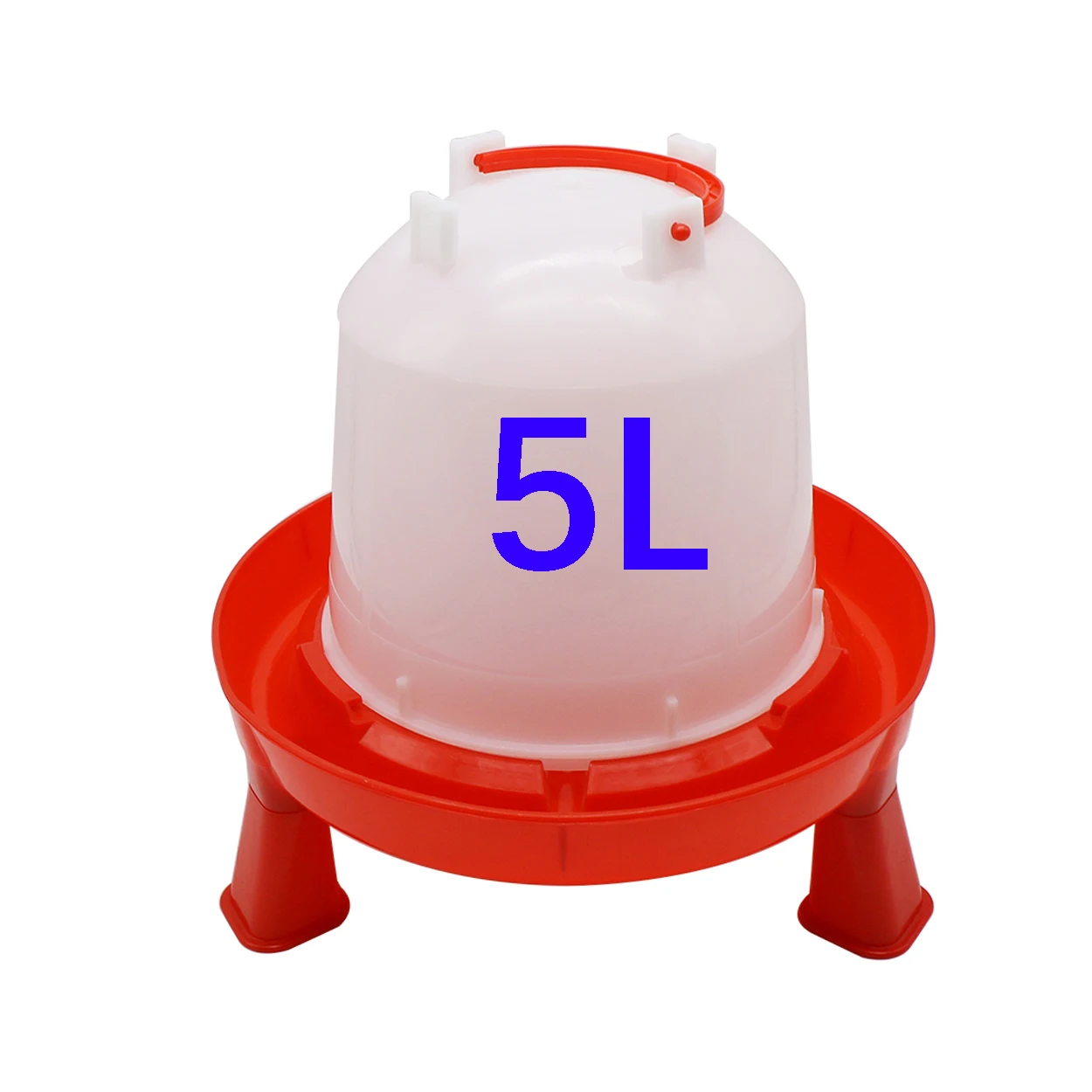 1 Pc 5L 가금류 자동 마시는 양동이 잔 피더 배럴 물통 메추라기 마시는 농장 닭장 물 공급