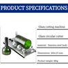 Glass Cutter Glass Bottle Cutter Cutting Tool Square and Round Wine Beer Glass Sculptures Cutter for DIY Glass Cutting Machine 2