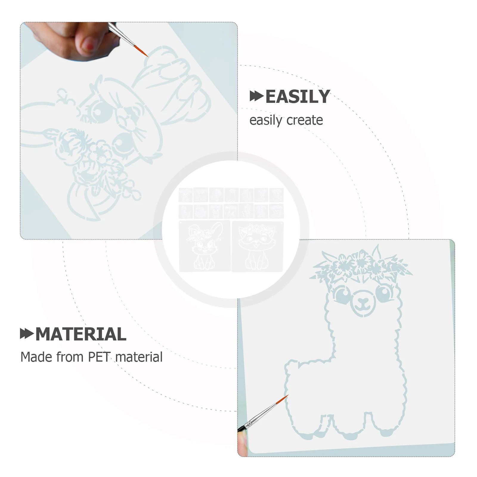 Рисунок 4 - шаблоны для Граффити животных Цветочные