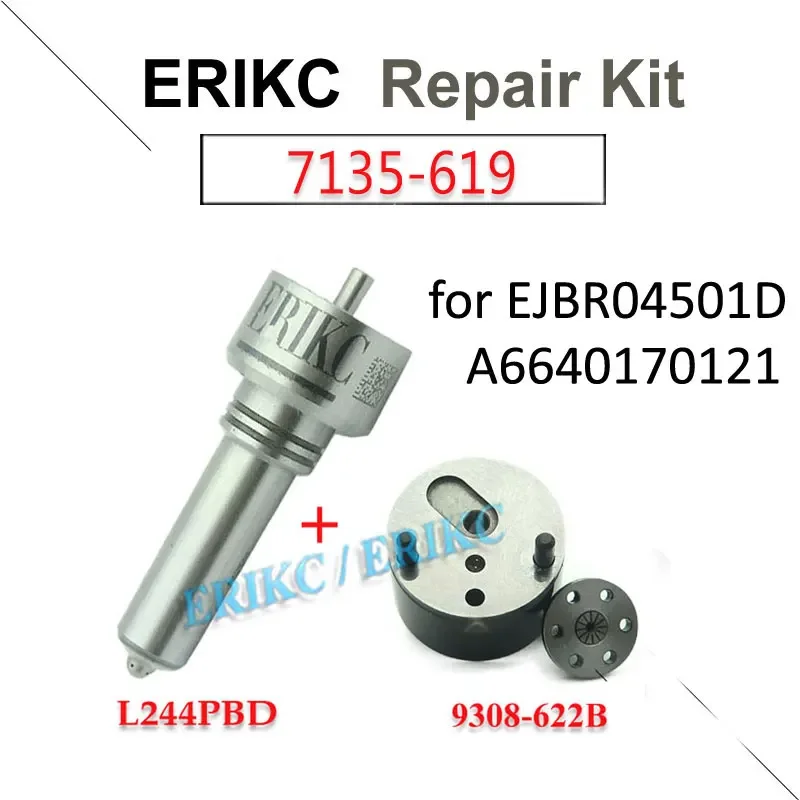 

EJBR04501D Injector Repair Kits 7135-619 Nozzle L244PRD L244PBD Valve 9308-622B For Ssangyong Kyron Actyon A6640170121 Sprayer