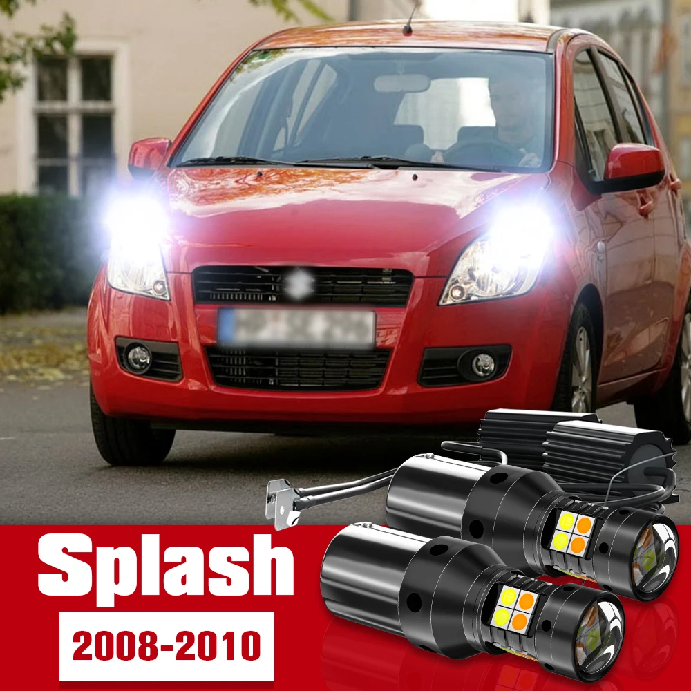 

2pcs LED Accessories Dual Mode Turn Signal+Daytime Running Light DRL For Suzuki Splash 2008 2009 2010