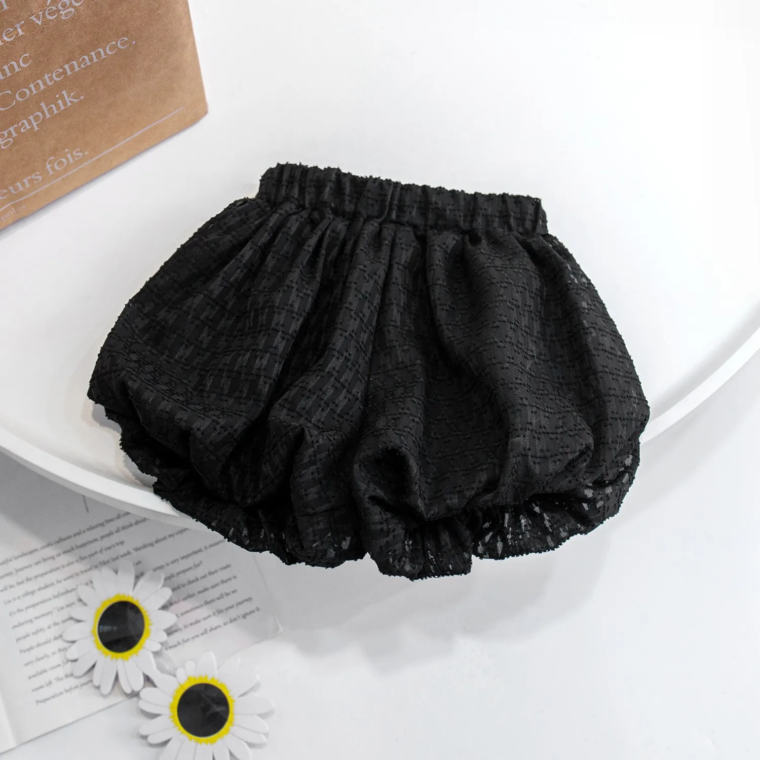 Girls' Summer Shorts New Baby Cute Bubble Lantern Short Pants Children's Korean Style Versatile Dance Hotpants