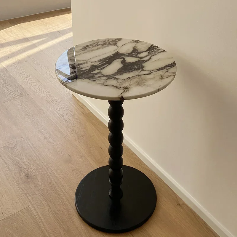 40CM x 50CM Natural Italian Luxury Marble Stone Calacatta Viola Violet Coffee Side Coffee Table
