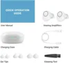 JINGHAO Hearing Aids Sound Amplifier Rechargeable Digital Sound Enhance For Elderly Father Mother Gift White 3