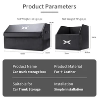 Car Trunk Boot Organiser Storage Folding Large Capacity Storage Box For Xpeng P7 G3 G3i G9 P5 X2 N5 F30 H93 Beta 2019 2021 6