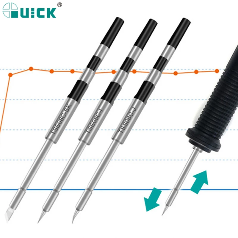 Original Quick Soldering Iron Tips For Quick Q8 Soldering Station