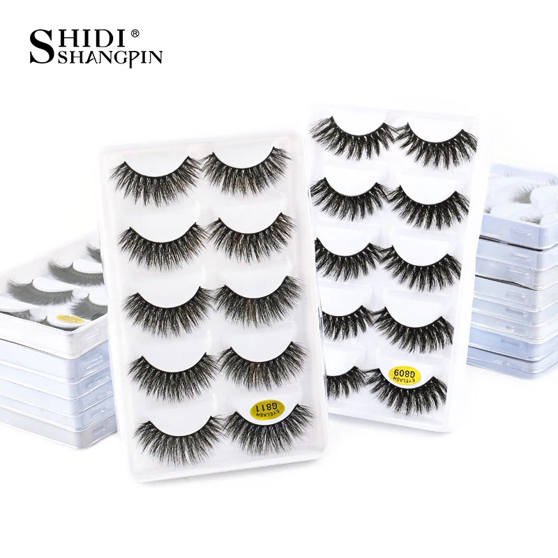 Natural False Eyelashes 3D Mink Dramatic Lashes