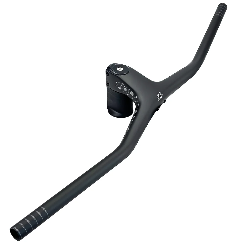 BALUGOE Carbon Mountain Bike Integrated Handlebar
