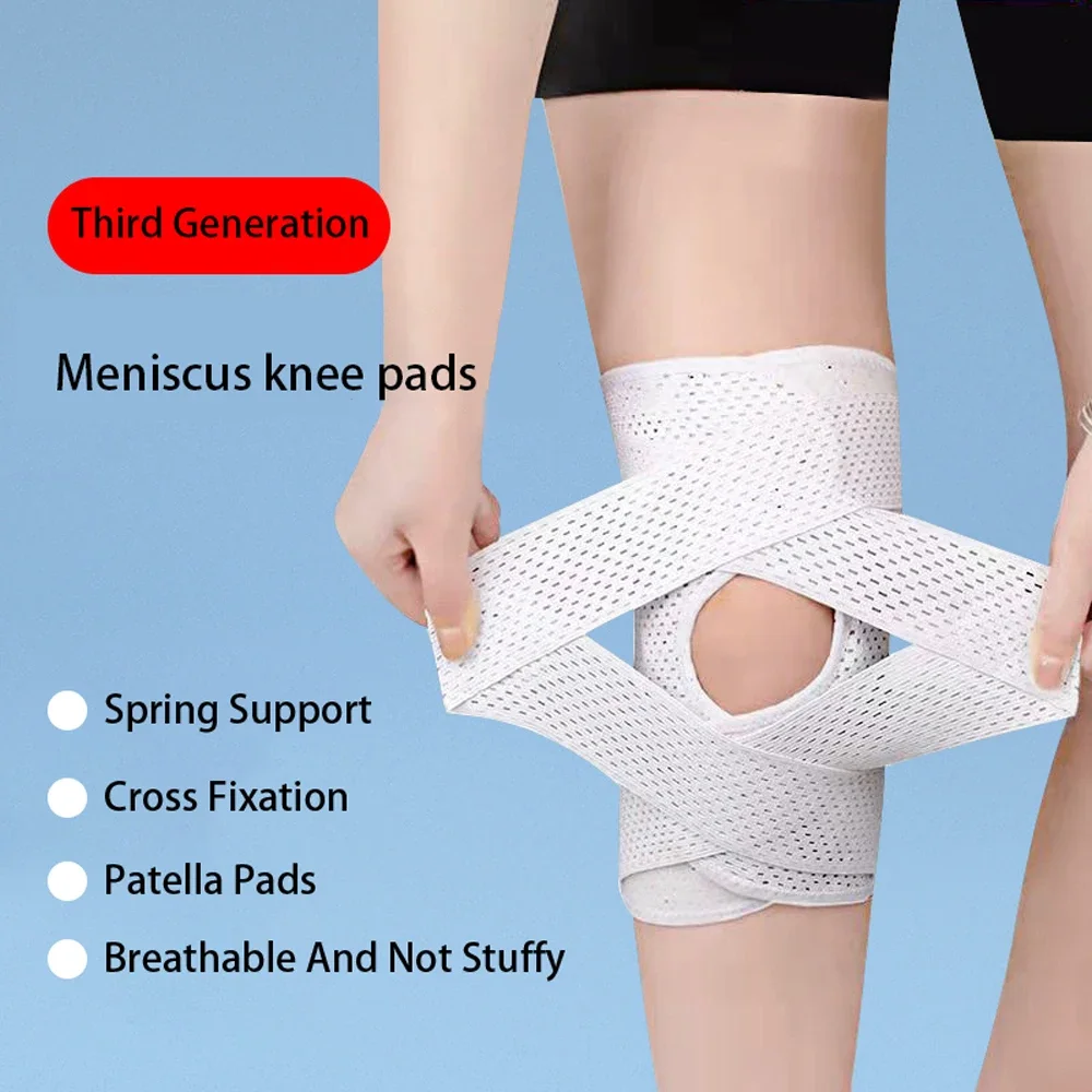 Sports Knee Brace Men Women Pressurized Elastic Knee Pads Arthritis Joints Protector Fitness Gear Volleyball Brace Protector