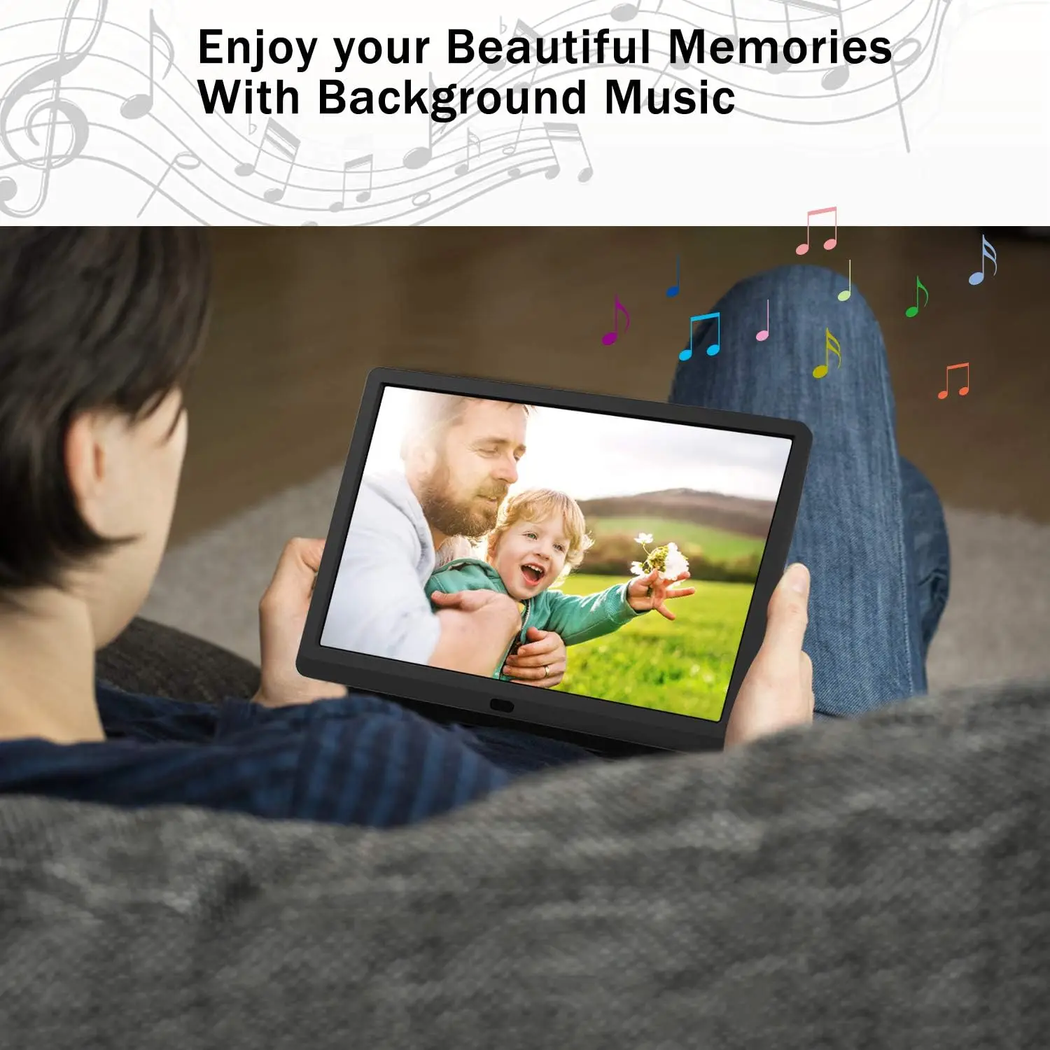 15/14 inch Screen LED Backlight HD 1280*800 Digital Photo Frame Electronic Album Picture Music Movie Full Function acrylic digital photo frame