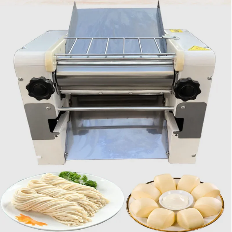 

110/220V Electric Dough Roller Stainless Steel Desktop Pasta Kneading Dumpling Maker Noodle Press Machine Noodle Machine