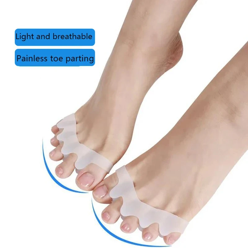 Toe Separator Correction Hallux Valgus Corrector Silicone Orthopedic Hammer Separator Straightener Foot Care Tool toe separators toe corrector toe spreader finger toe separator