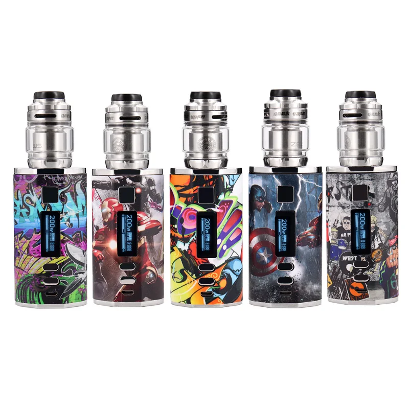 

Ecig Vape 200W Box Mod Starter Kits 4400mah Battery Digital/OLED Screen with Zeus X Mesh RTA Tank E Cigarettes Vaper Smoke Pen