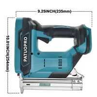 PATUOPRO Brushless Electric Nail Gun F30G Straight Staples Cordless Stapler Portable Home DIY Power Tools Fit Makita 18V Battery 2