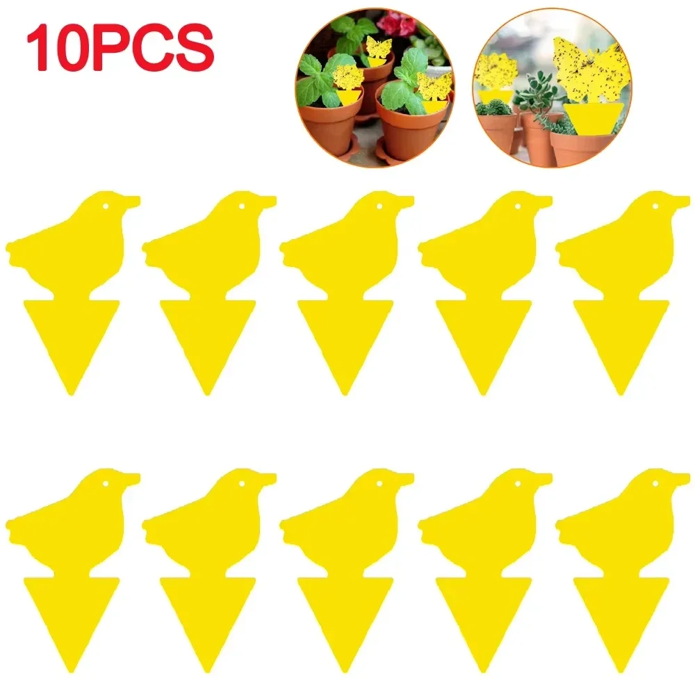 Dual-Sided Butterfly Sunflower Yellow Insect Trap Sticky Board