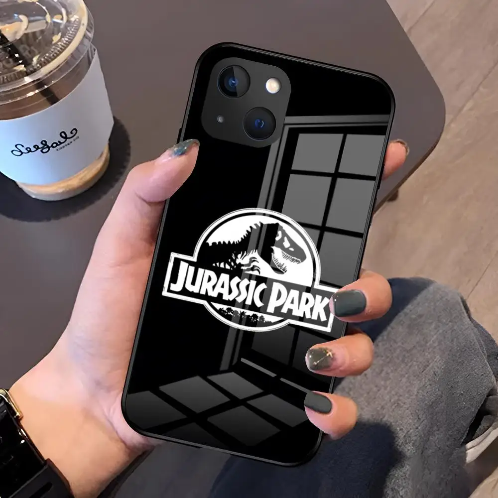 Jurassic Park Dinosaur World Glass Phone Case