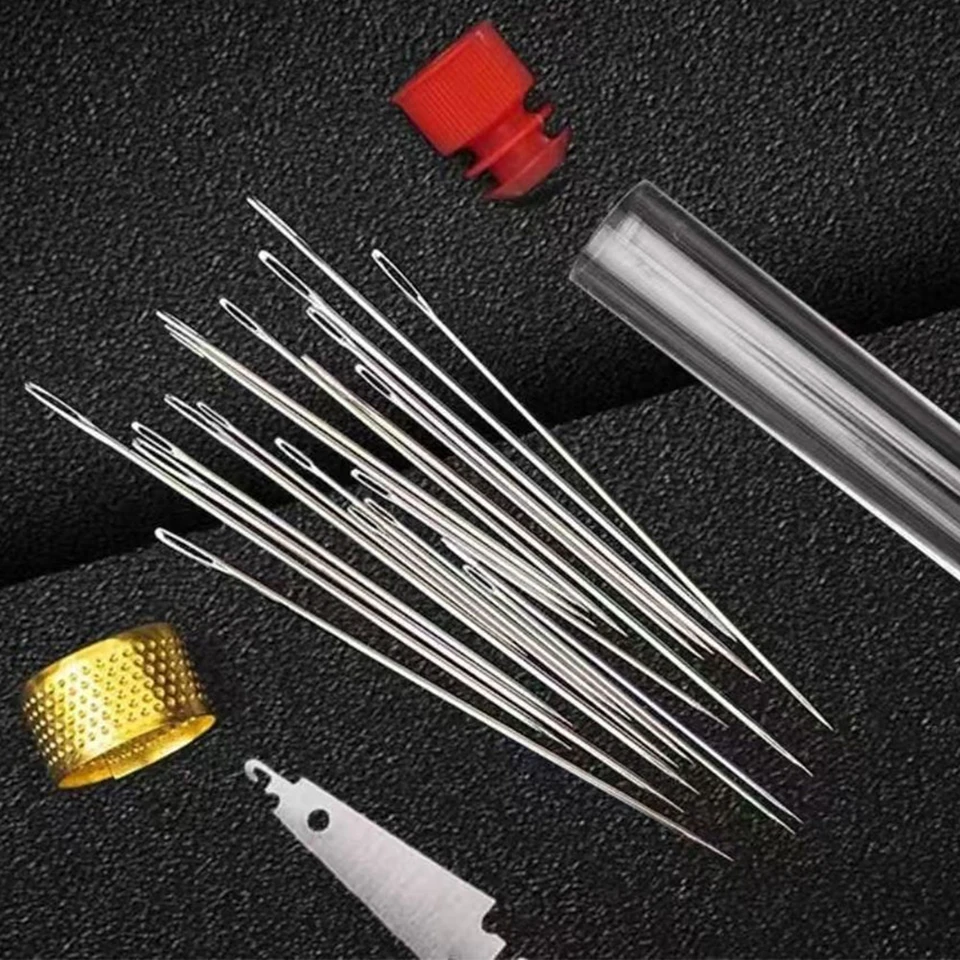 Portable Big Eye Stainless Steel Sewing Needles Set