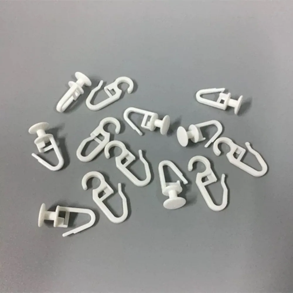 White Plastic Curtain Track Slider for Room Shower
