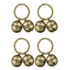 Cat Dog Collar Bells Brass Bells For Collar Dog Charm Bells Pet Pendant with Key Rings For Collars Necklace Pet Accessories