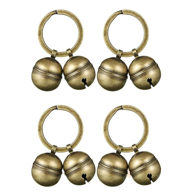 Cat Dog Collar Bells Brass Bells For Collar Dog Charm Bells Pet Pendant with Key Rings For Collars Necklace Pet Accessories Cat Dog Collar Bells Brass Bells For Collar Dog Charm Bells Pet Pendant with Key Rings For Collars Necklace Pet Accessories
