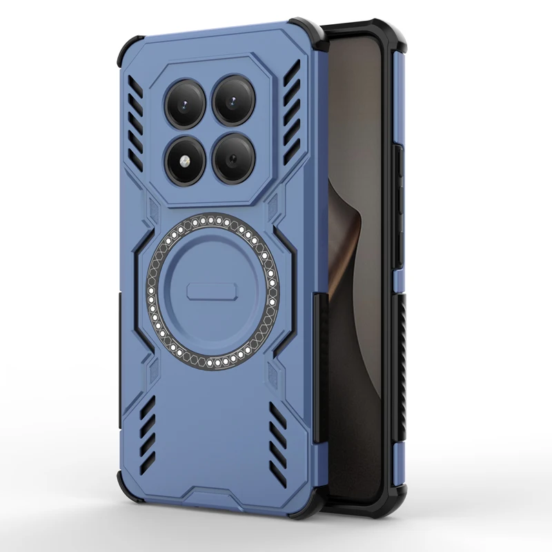 Shockproof Magnetic Adsorption Durable Phone Case with Heat Dissipation