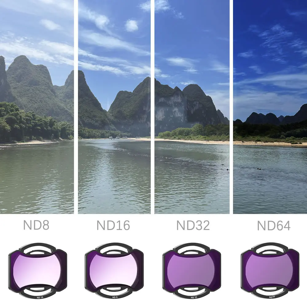 Filtres DJI Drone UV CPL ND8 16 32 64 Lot 4 Pièces
