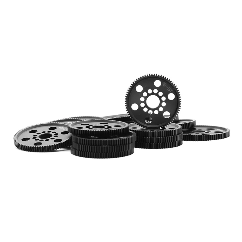4PCS 48P 스퍼 기어 메인 기어 79T+80T+81T+82T 유니버셜 3레이싱 사쿠라 S XI XIS CS D4 D5 1/10 RC카 업그레이드 부품-L95A