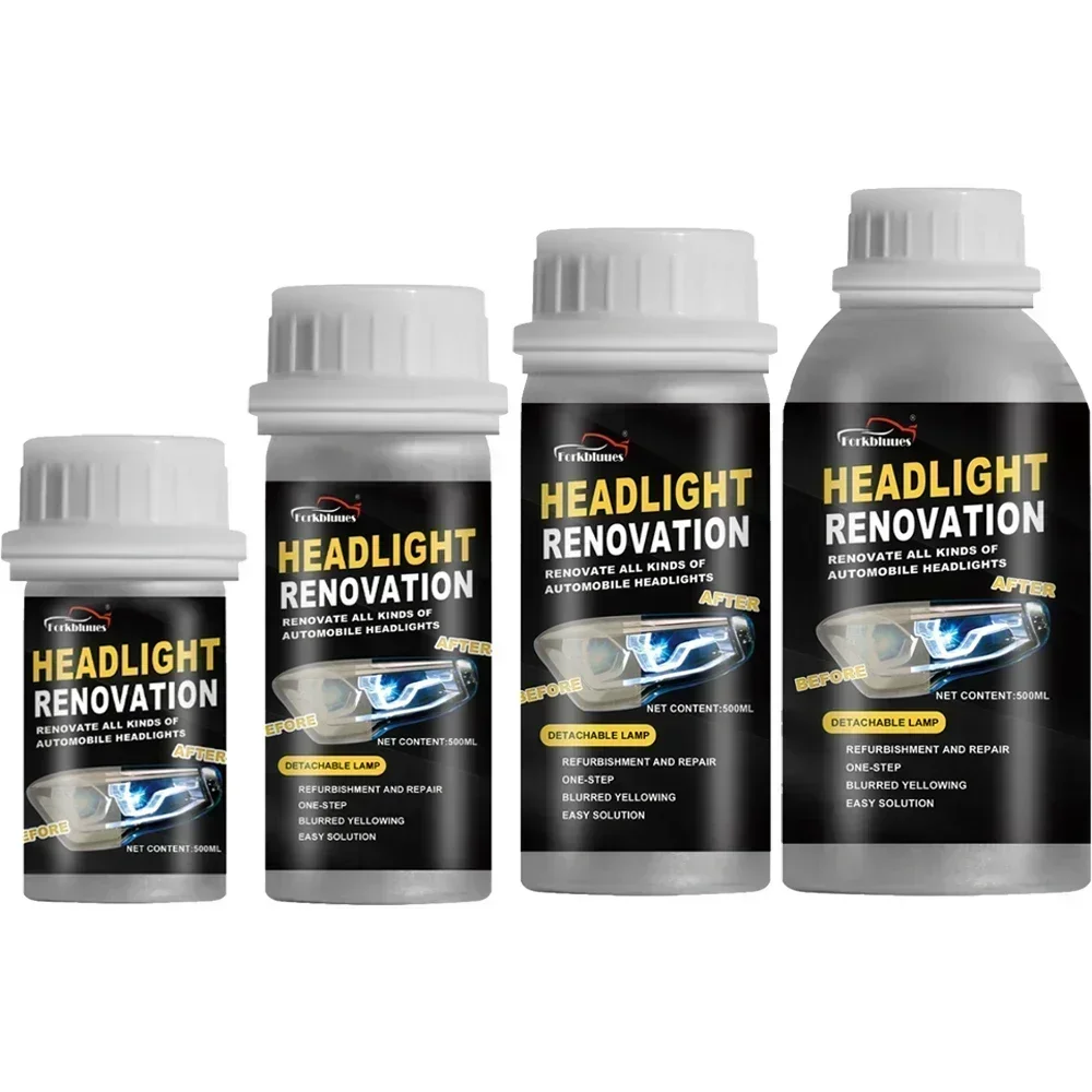 800ml Headlights Liquid Polymer Headlight Chemical Polish Repair Fluid Refurbishment Scratch Repair Polishing for Motorcycle