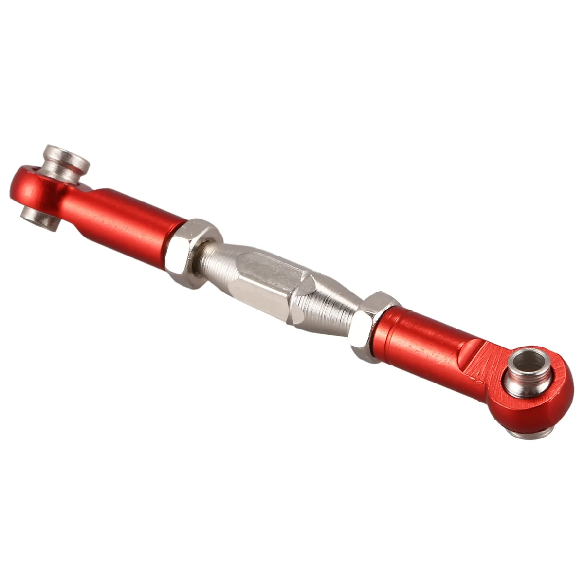 BAAU 28x for 144001 1/14 RC Car Spare Parts Metal Linkage Servo Pull Rod Steering Tie Rod Set,Red