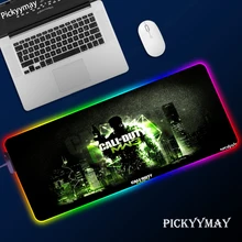 Large Office RGB LED Illumination Mouse Pad Mat Gamer Call Of Duty Gaming Mousepad Keyboard Compute Anime Desk Mat For CSGO