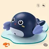 Baby Bath Toys Classic Chain Clockwork Swimming Turtles Dolphin Bath Toys For Kids Floating Wind Up Toys Swimming Accessories 6
