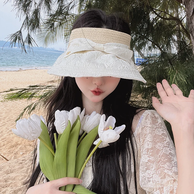 New 2022 bow caps elegant women's hats Hiking hat golf hat summer hat