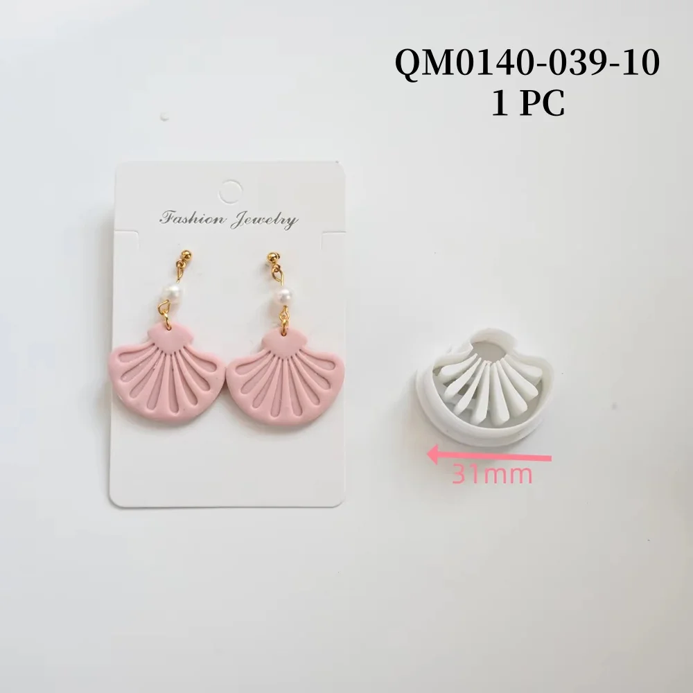 1pc Ozean Meer Polymer Clay Schneider Sommer Strand Ohrring Embosser Cutter Shell/Muschel Form Ohrring Form für Anhänger schmuck – Detail 5