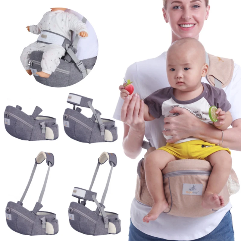 

Ergonomic Baby Carrier Portable Infant Kid Hip Seat Waist Stool Sling Front Facing Kangaroo Baby Wrap Carrier For Baby Gear