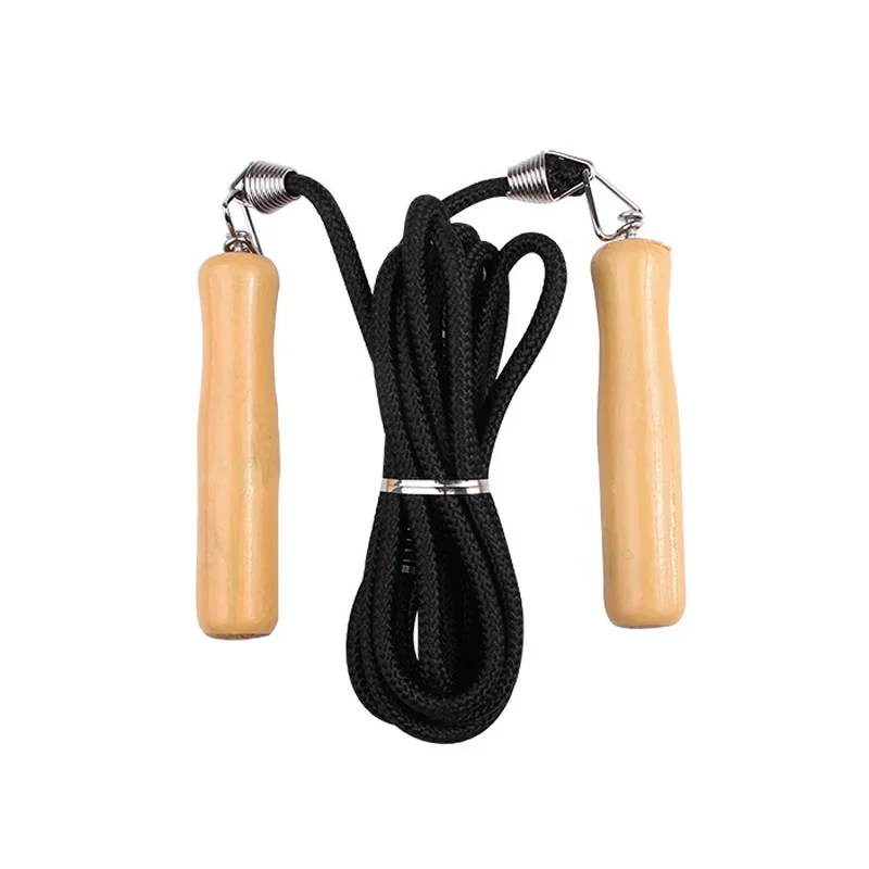 Cotton and Linen Skipping Rope 2.7m Group Skipping Rope Wooden Handle Training Group Game Fitness