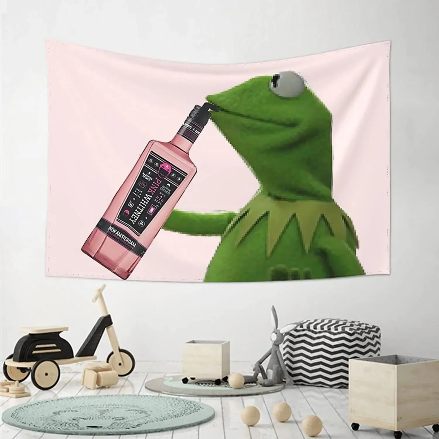 1pc 75x100cm Wall Hanging Tapestry Cute Doll Frog Bohemian For Living Room Bedroom Dorm Room Decor tapestry decor
