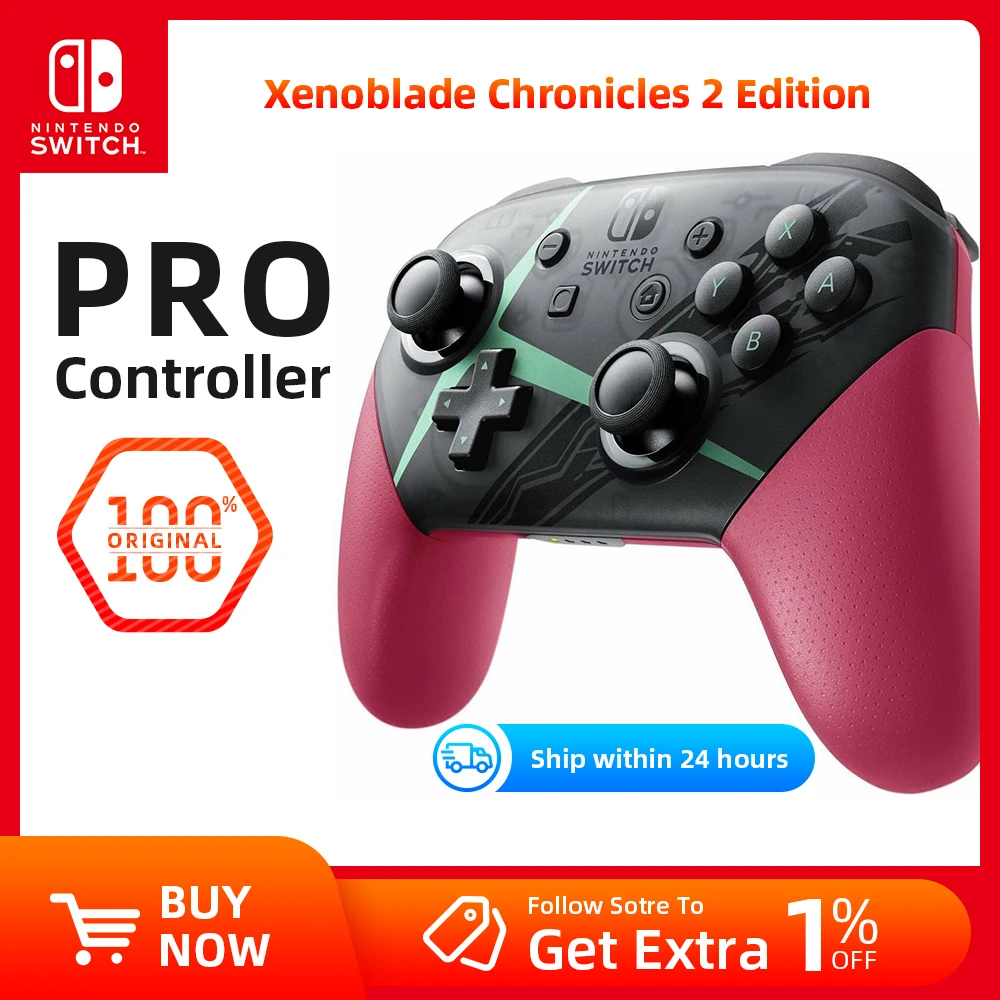 Enkelhed Ikke nok dukke Nintendo Switch Pro Controller - Xenoblade Chronicles 2 Edition （JP Edition）  _ - AliExpress Mobile