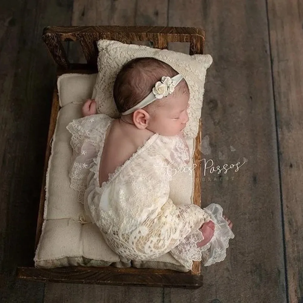 Accessorio per fotografia neonato Articolo Set di abbigliamento Accessori per costumi di nascita per bambini femminili Articoli Pagliaccetto per neonati per le nuove persone che cadono - immagine 3