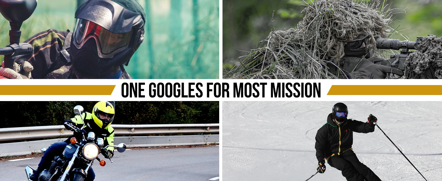 Ultimate Tactical Anti-Fog OTG Goggles for Clear Vision and Protection