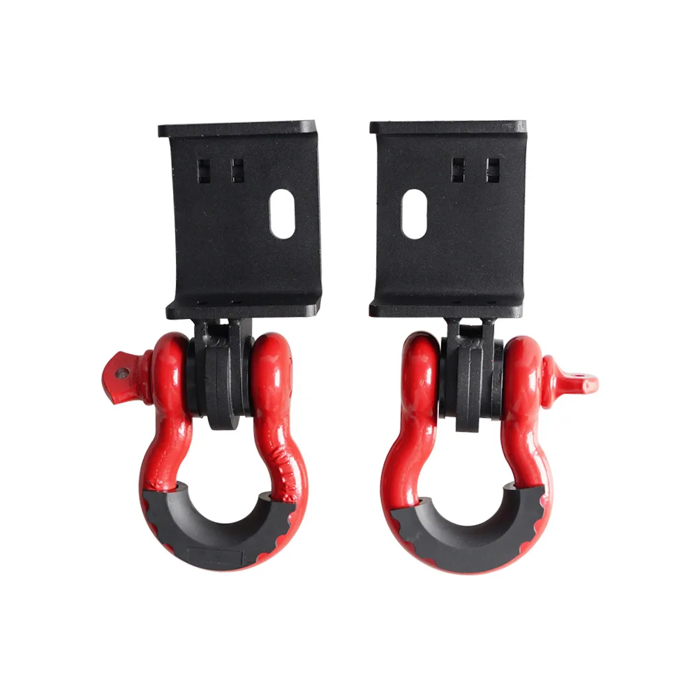 thumbnail image 2 of BESTZHEYU Front Tow Hook Brackets With D-Ring Shackles For 2017-2021 Nissan Titan 2 of 14