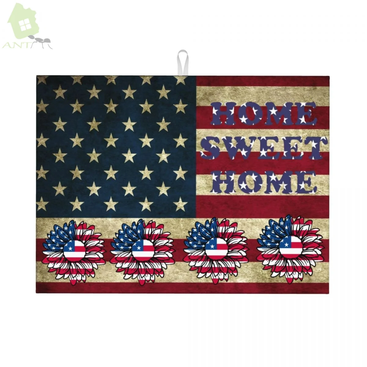 

Dish Drying Mat for Kitchen Counter, Sunflower Dish Mat Microfiber Drying Pad Dish Drainer Mats 18x24 Inch