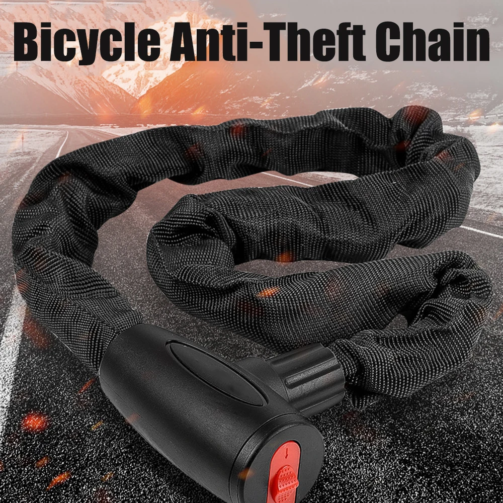 

Anti-theft Chain Lock with 2 Keys, Enlarged Version, 3.94ft, Anti-theft, Bicycle Lock Cable, Chain Lock, for Outdoor Motorcycle