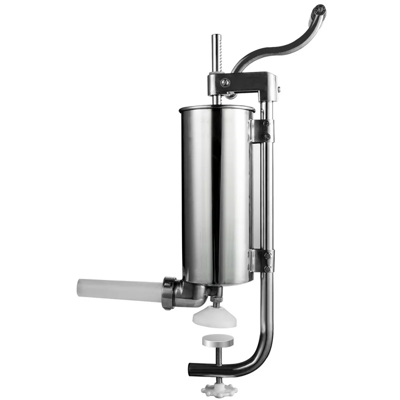 Steel Sausage Maker Hand Vertical 5lbs 3L Sausage Filling Machine Stuffer