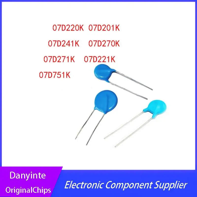 

NEW 07D220K 07D-220K 07D201K 07D241K 07D270K 07D271K 07D221K 07D751K 7MM 100PCS/LOT