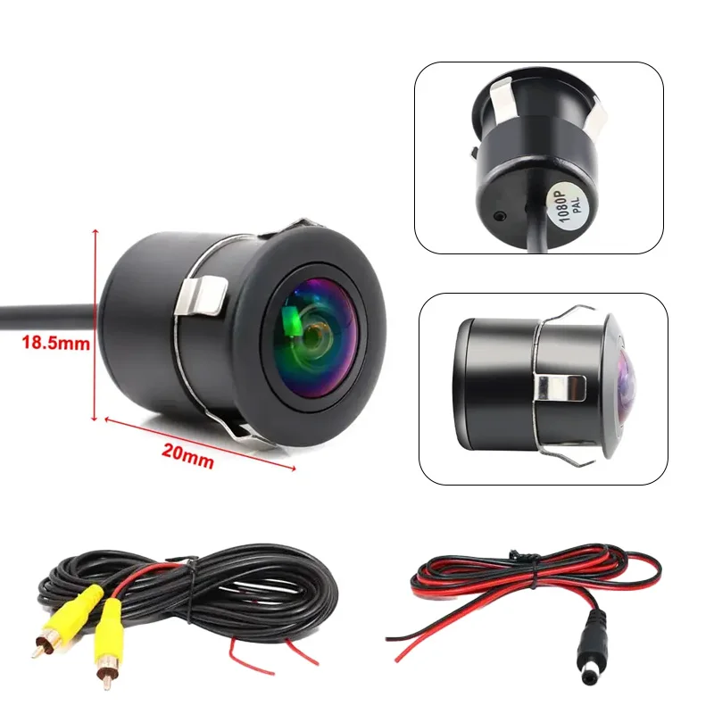 AHD1080P car front and rear view reversing camera 170&deg; fisheye lens full HD night vision vehicle reversing camera CVBS