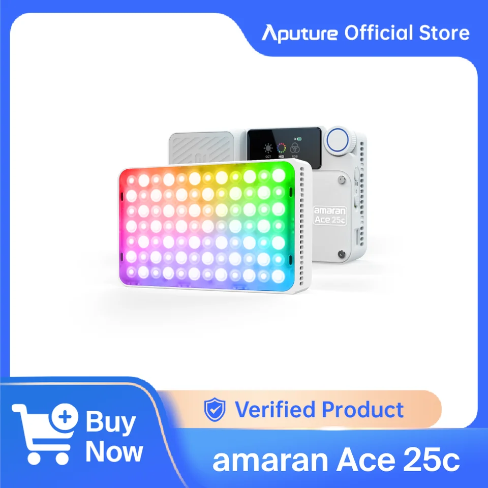 amaran Ace 25c Kit Full color Compact LED Mini On-camera Light
