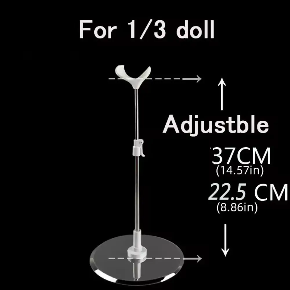 Stainless Steel Doll Display Stand Adjustable 1/3 1/4 1/6 1/8 Doll Bracket Support Toy Hobbies Metal Holder Figure Models Holder